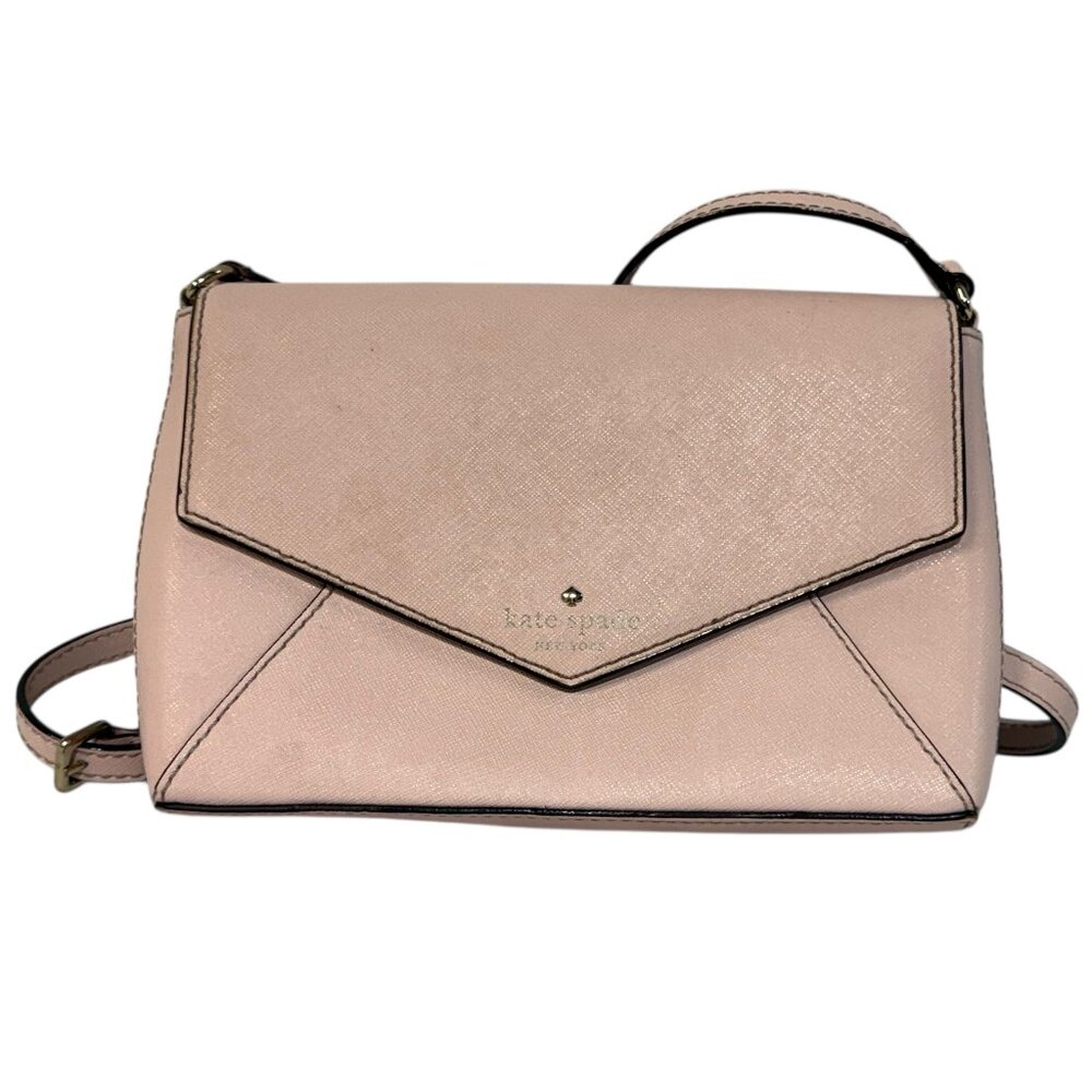 Kate Spade Small Crossbody Bag PWRU4078 Leila Envelope Style - Pink/Blush
